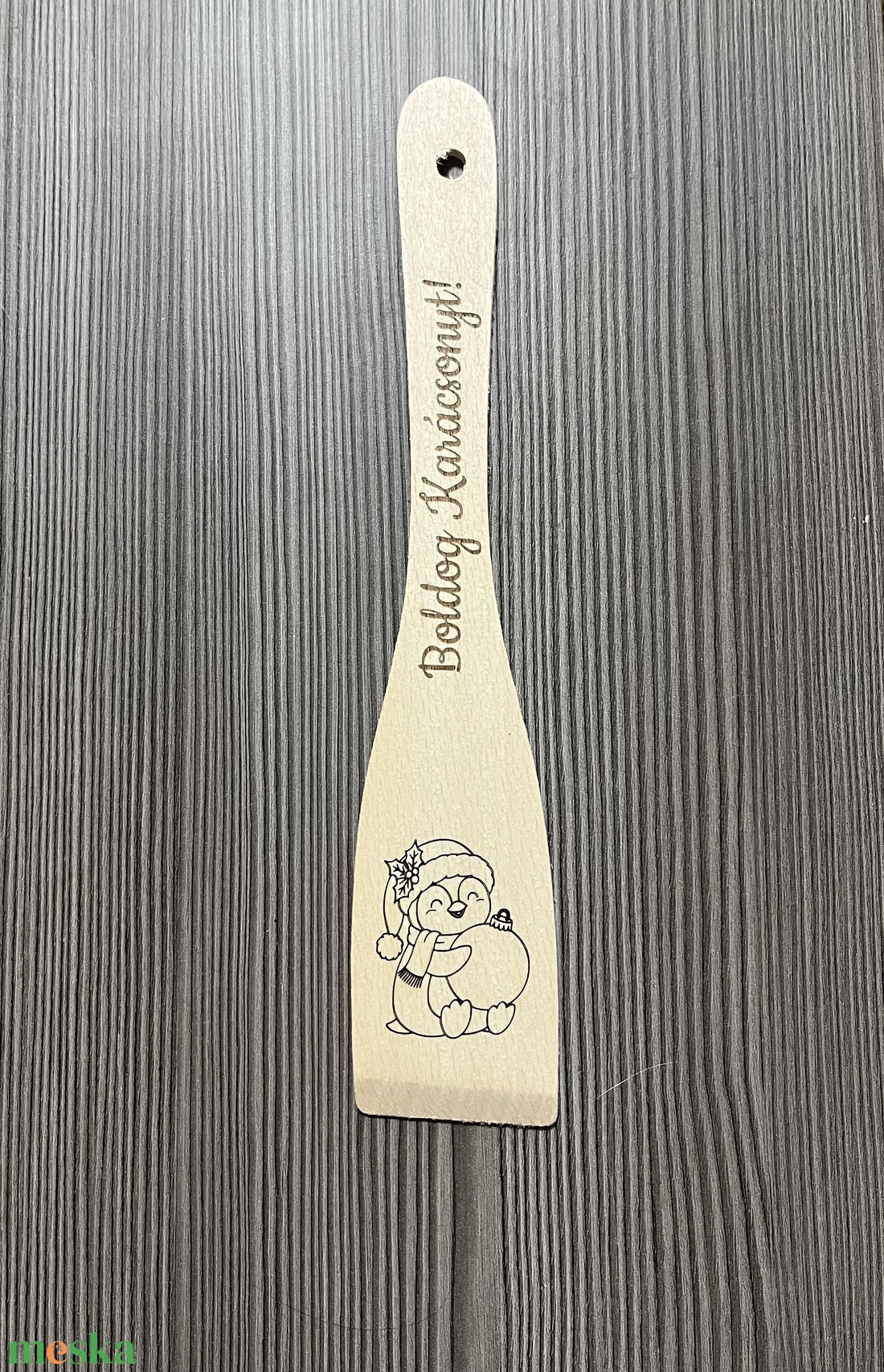 Gravírozott fakanál  - otthon & életmód - konyhafelszerelés, tálalás - sütés, főzés - fakanál & fakanáltartó - Meska.hu