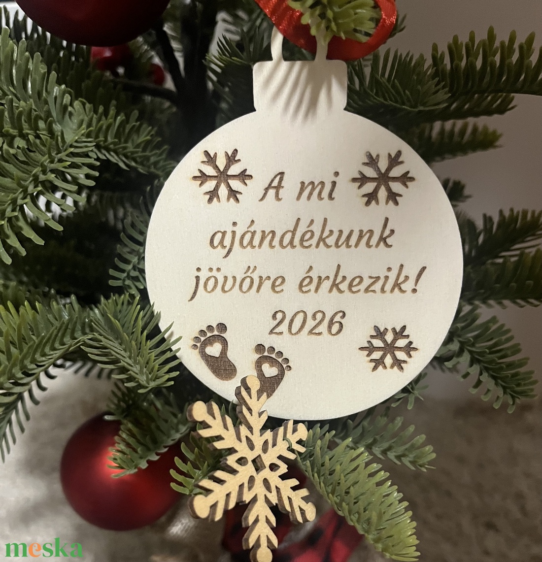 Bababejelentő  - karácsony - karácsonyi lakásdekoráció - karácsonyfadíszek - Meska.hu
