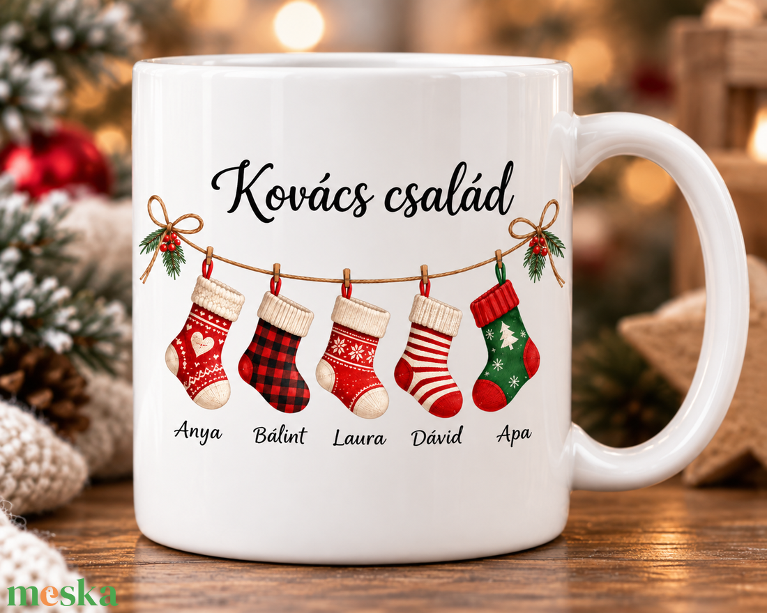 Karácsonyi bögre - többféle mintával - otthon & életmód - konyhafelszerelés, tálalás - tálalás - bögre & csésze - Meska.hu