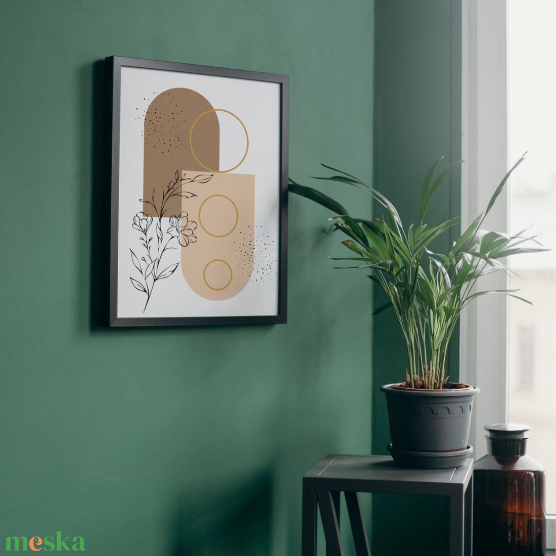 Modern Bohó Absztrakt Falikép - művészet - grafika & illusztráció - digitális - Meska.hu