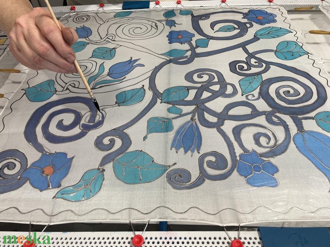 Selyemfestés (félnapos csomag) - diy (csináld magad) - workshop & tanfolyam - Meska.hu