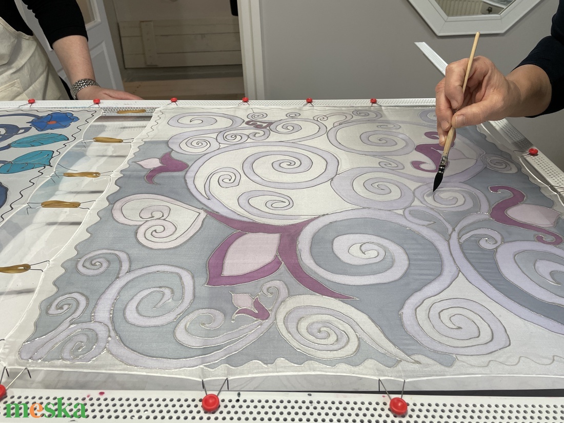 Selyemfestés (félnapos csomag) - diy (csináld magad) - workshop & tanfolyam - Meska.hu