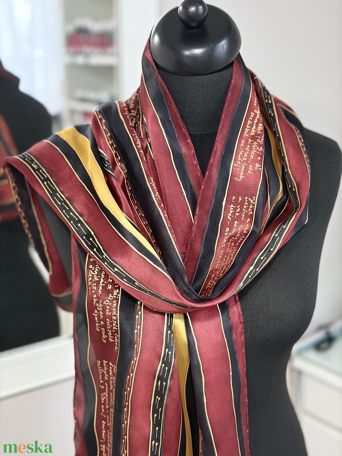 Irodalom és selyem: Babits Mihály - ruha & divat - sál, sapka, kendő - sál - Meska.hu