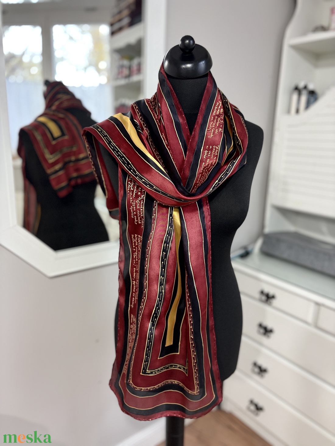 Irodalom és selyem: Babits Mihály - ruha & divat - sál, sapka, kendő - sál - Meska.hu