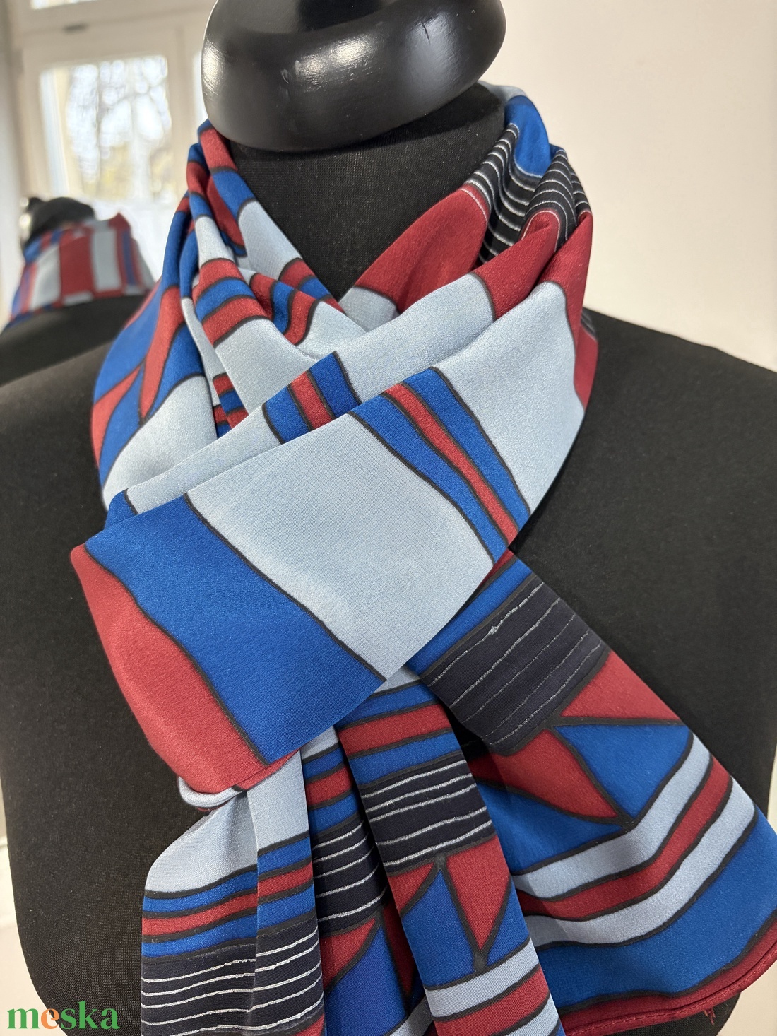 Férfi selyemsál - ruha & divat - sál, sapka, kendő - sál - Meska.hu