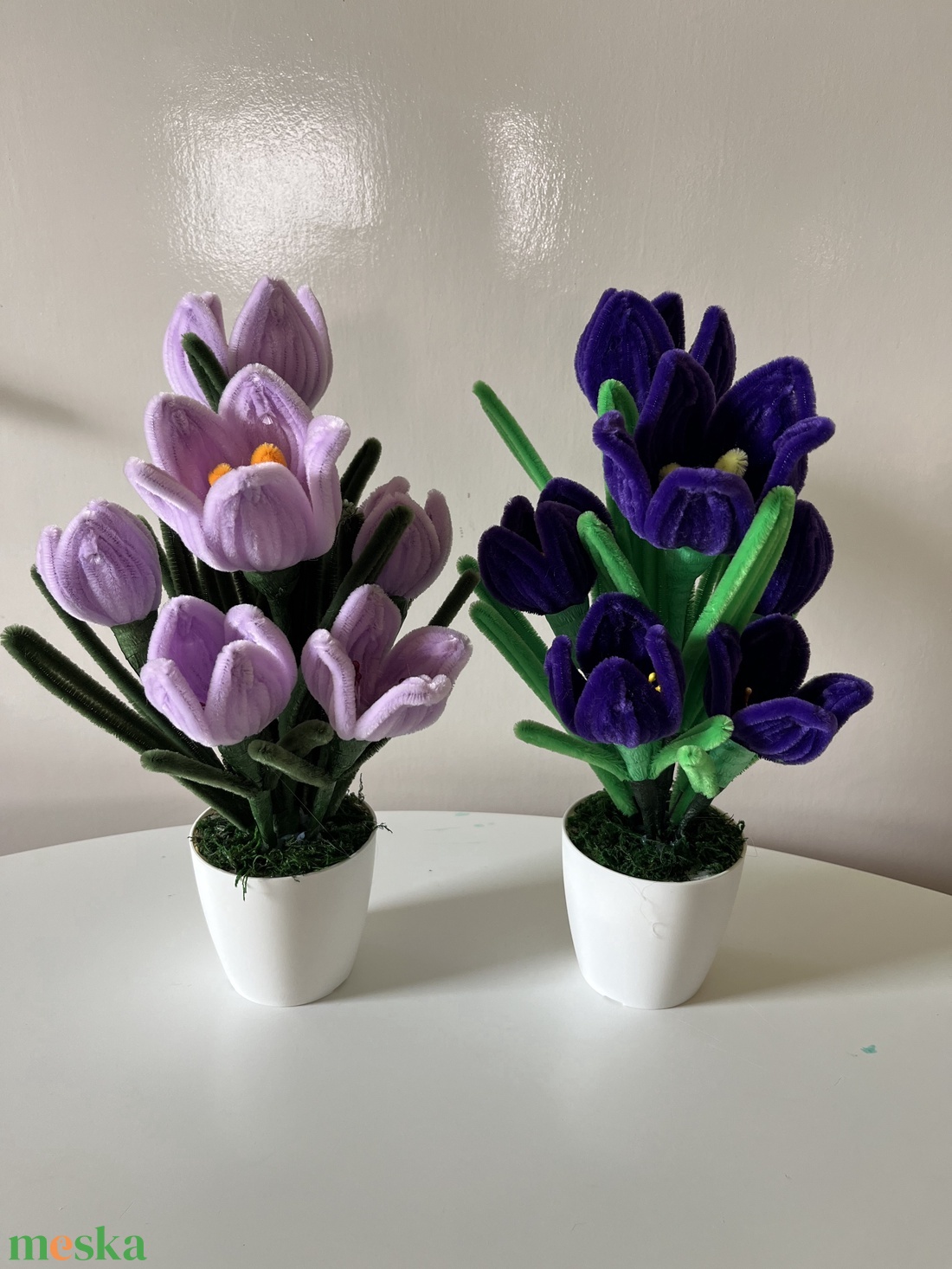 Tulipán cserépben - otthon & életmód - virágdekoráció - virágdíszek - virágdísz kaspóban - Meska.hu
