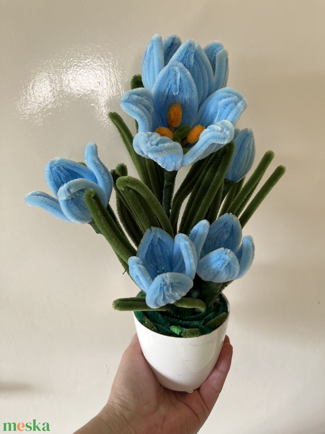 Tulipán cserépben - otthon & életmód - virágdekoráció - virágdíszek - virágdísz kaspóban - Meska.hu