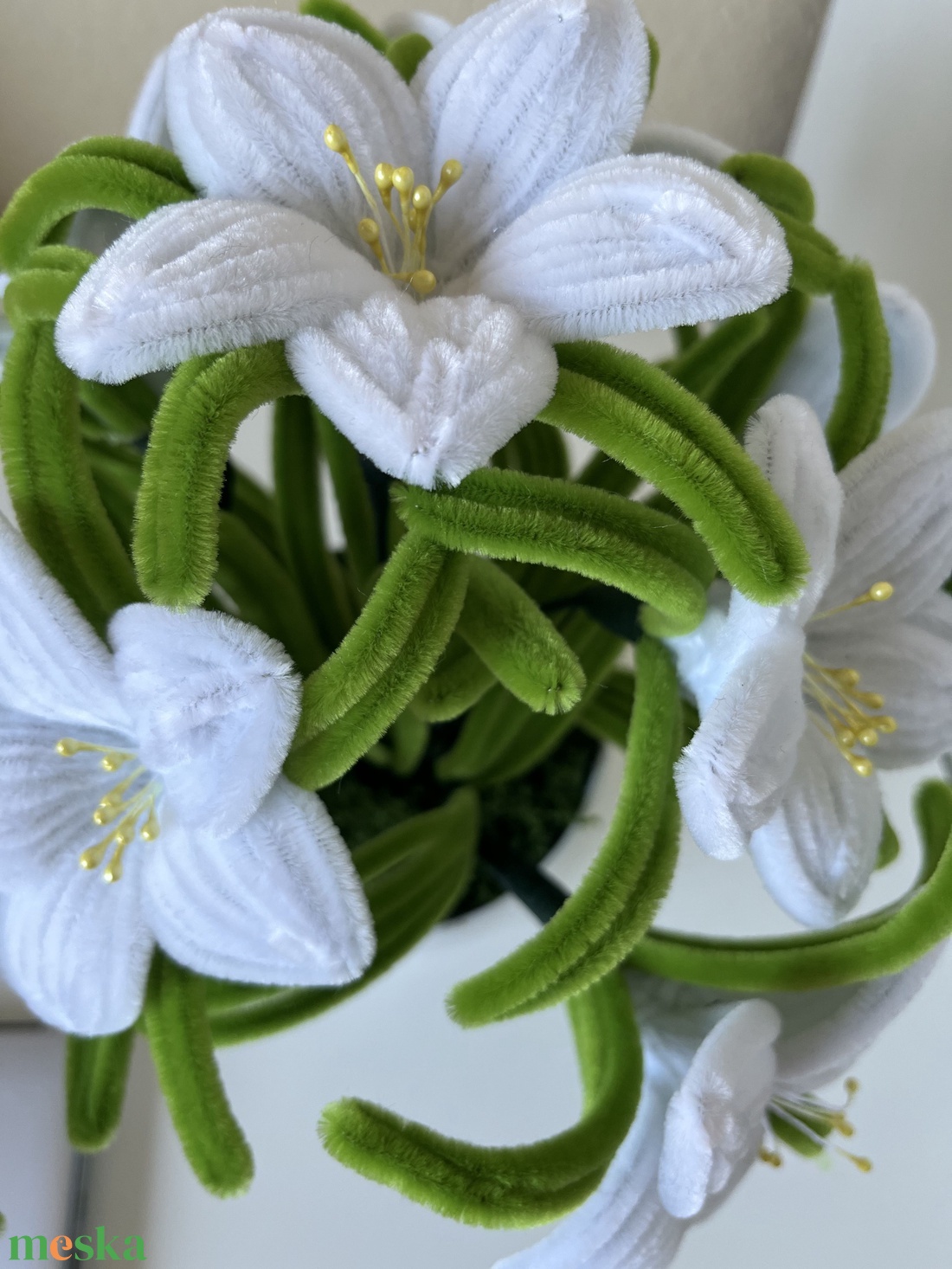 Prémium liliom virágkompozíció cserépben � elegáns lakásdekor / ajándék különleges alkalmakra - otthon & életmód - virágdekoráció - virágdíszek - virágdísz kaspóban - Meska.hu