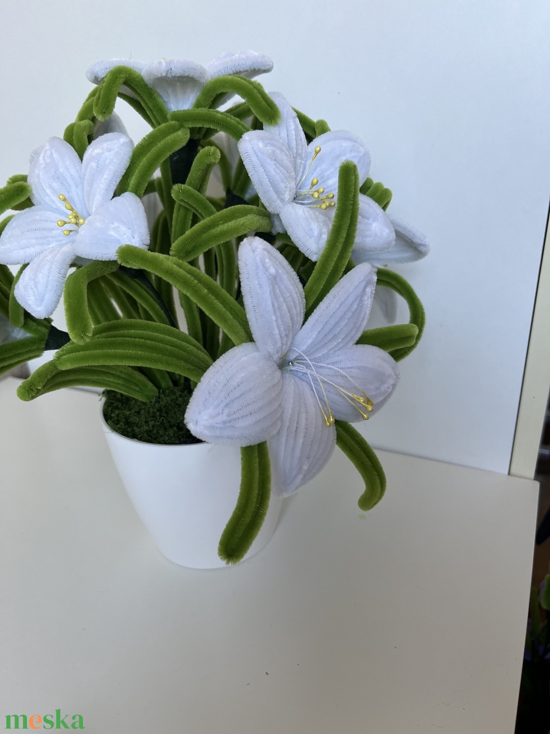 Prémium liliom virágkompozíció cserépben � elegáns lakásdekor / ajándék különleges alkalmakra - otthon & életmód - virágdekoráció - virágdíszek - virágdísz kaspóban - Meska.hu