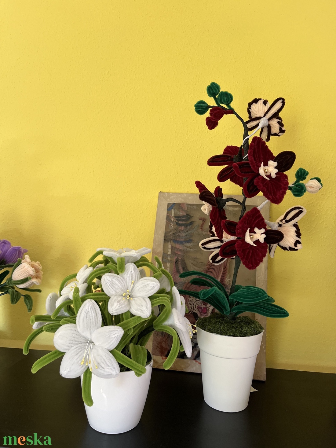 Prémium liliom virágkompozíció cserépben � elegáns lakásdekor / ajándék különleges alkalmakra - otthon & életmód - virágdekoráció - virágdíszek - virágdísz kaspóban - Meska.hu