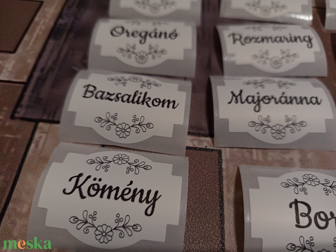 Fűszertartó cimke  - otthon & életmód - papír, írószer - matrica, matrica csomag - Meska.hu