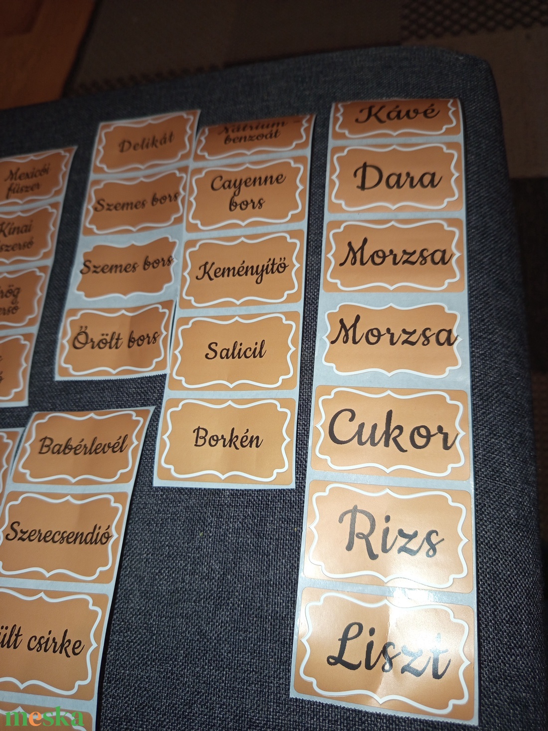 Fűszertartó cimke  - otthon & életmód - papír, írószer - matrica, matrica csomag - Meska.hu
