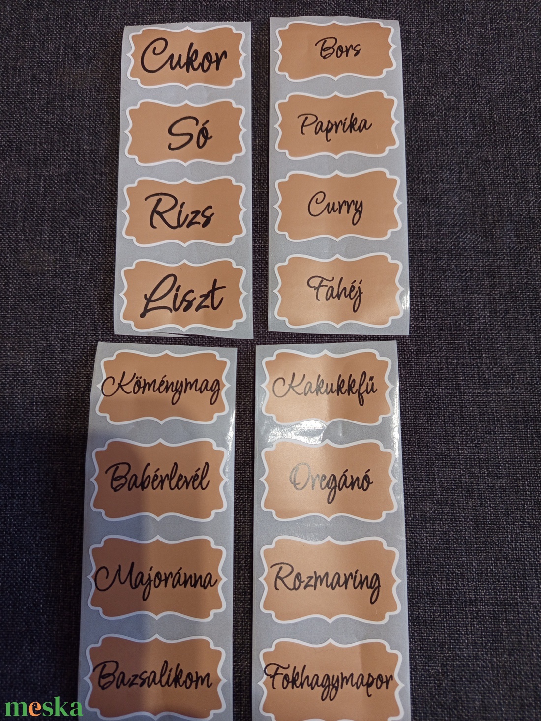 Fűszertartó cimke  - otthon & életmód - papír, írószer - matrica, matrica csomag - Meska.hu