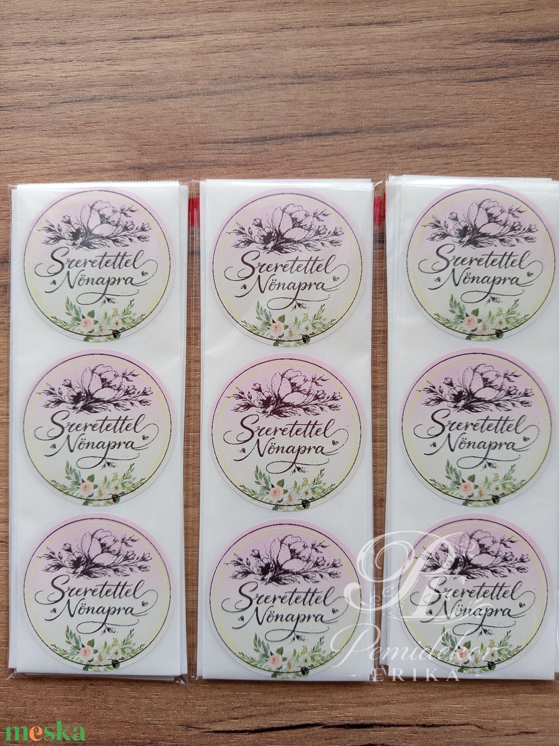 Boldog Nőnapot matrica  - otthon & életmód - papír, írószer - matrica, matrica csomag - Meska.hu