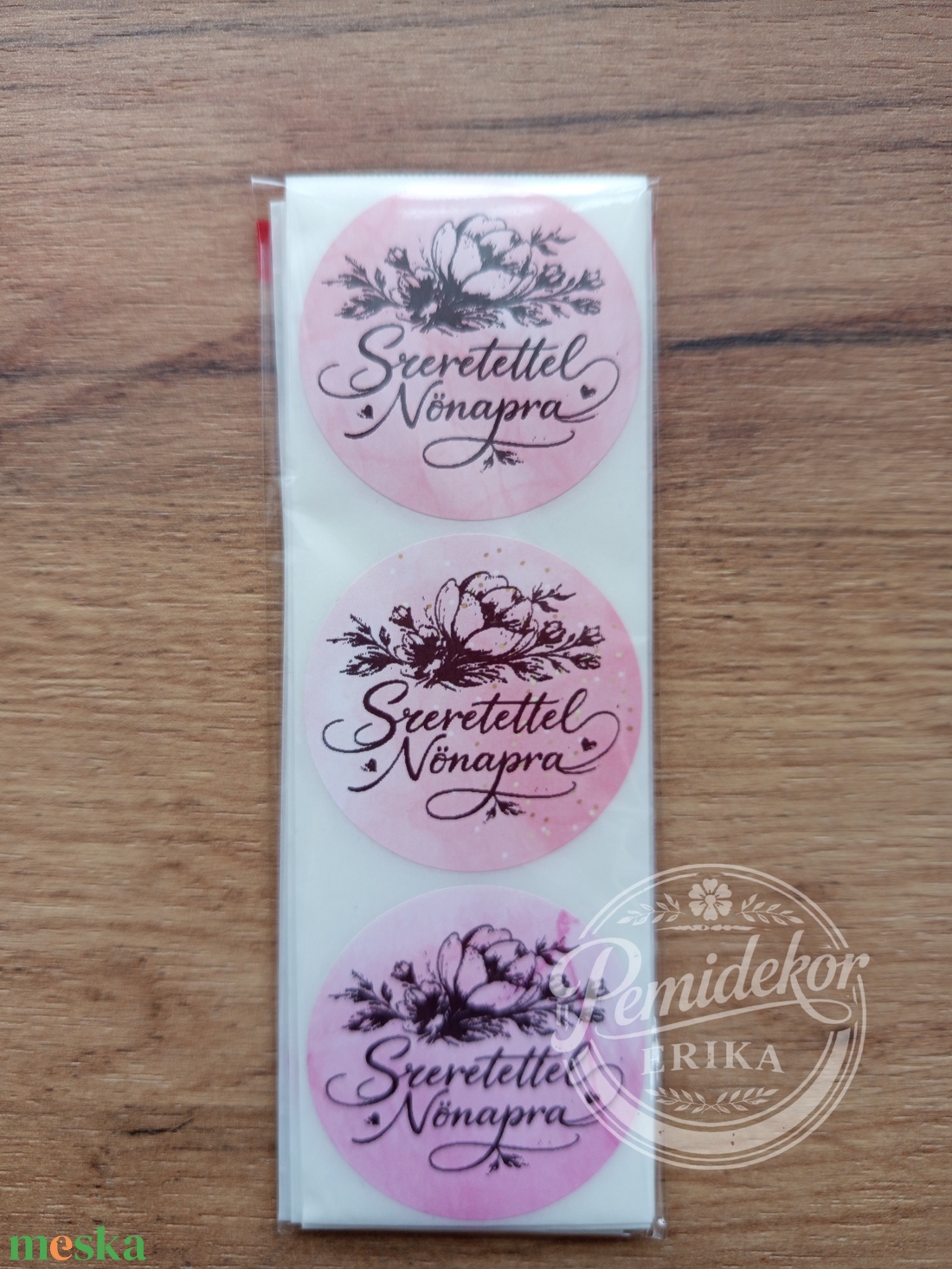 Boldog Nőnapot matrica  - otthon & életmód - papír, írószer - matrica, matrica csomag - Meska.hu