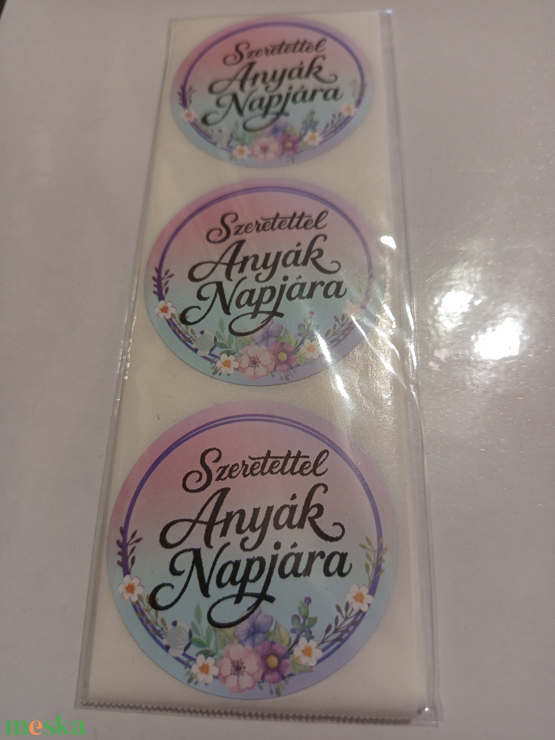 Szeretettel Anyák Napjára matrica  - otthon & életmód - papír, írószer - matrica, matrica csomag - Meska.hu