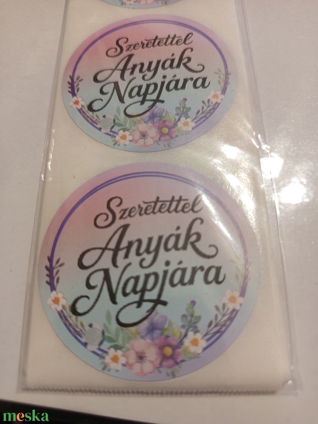 Szeretettel Anyák Napjára matrica  - otthon & életmód - papír, írószer - matrica, matrica csomag - Meska.hu