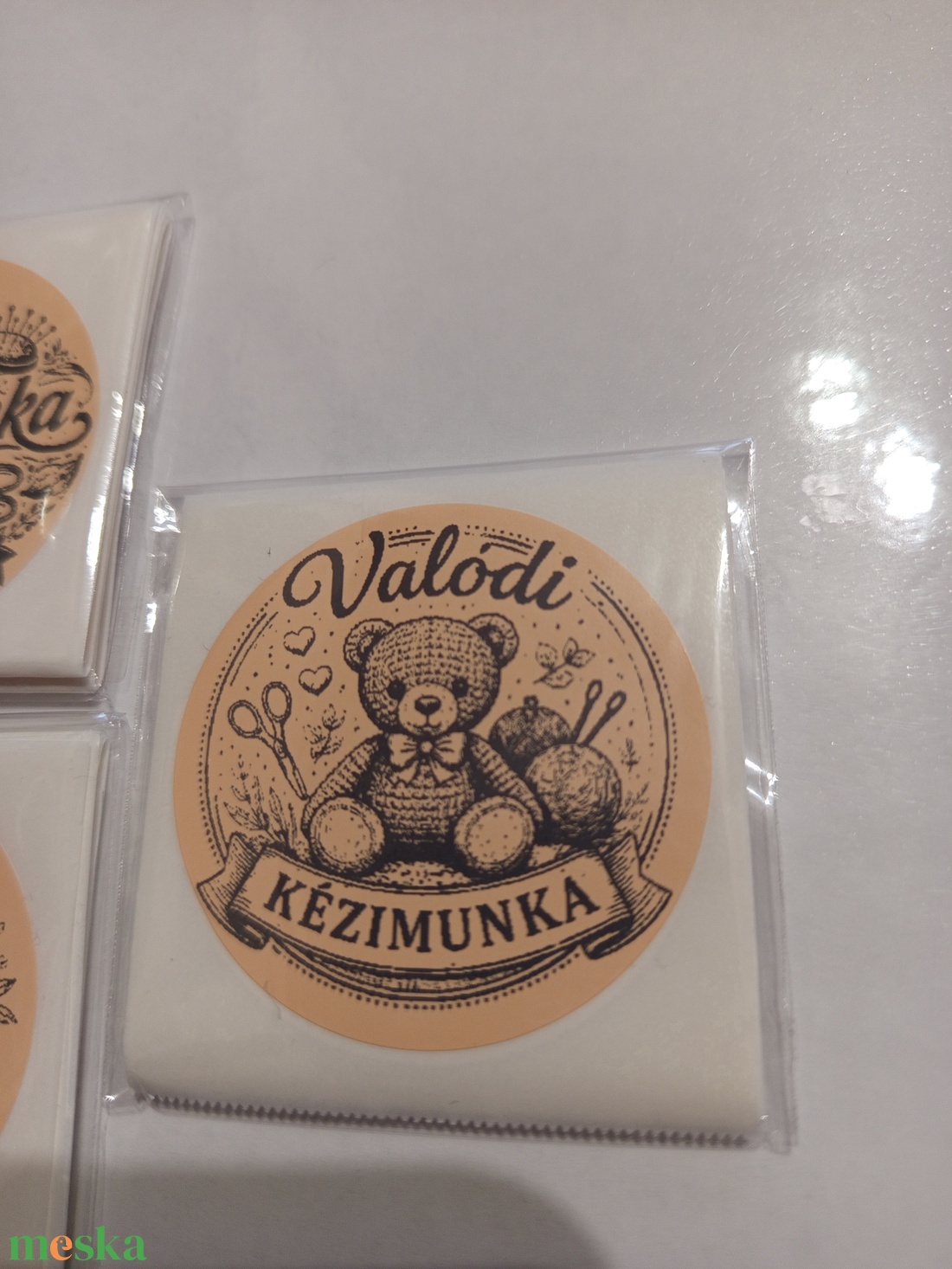 Kézimunka feliratú matrica  - otthon & életmód - papír, írószer - matrica, matrica csomag - Meska.hu