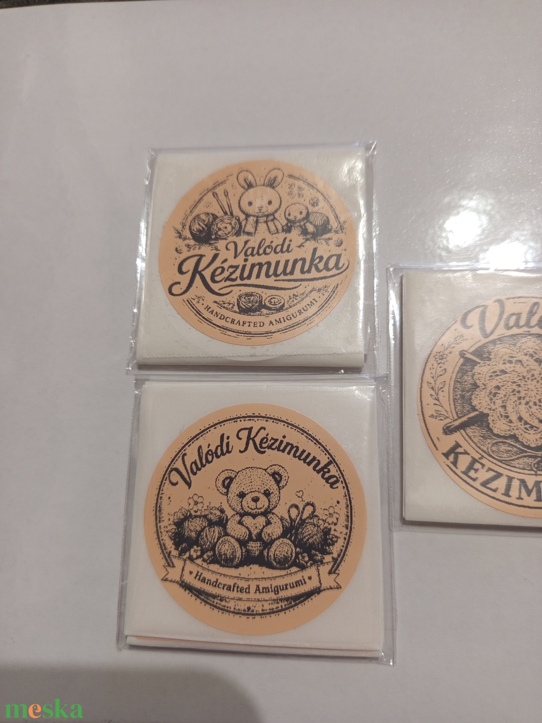 Kézimunka feliratú matrica  - otthon & életmód - papír, írószer - matrica, matrica csomag - Meska.hu