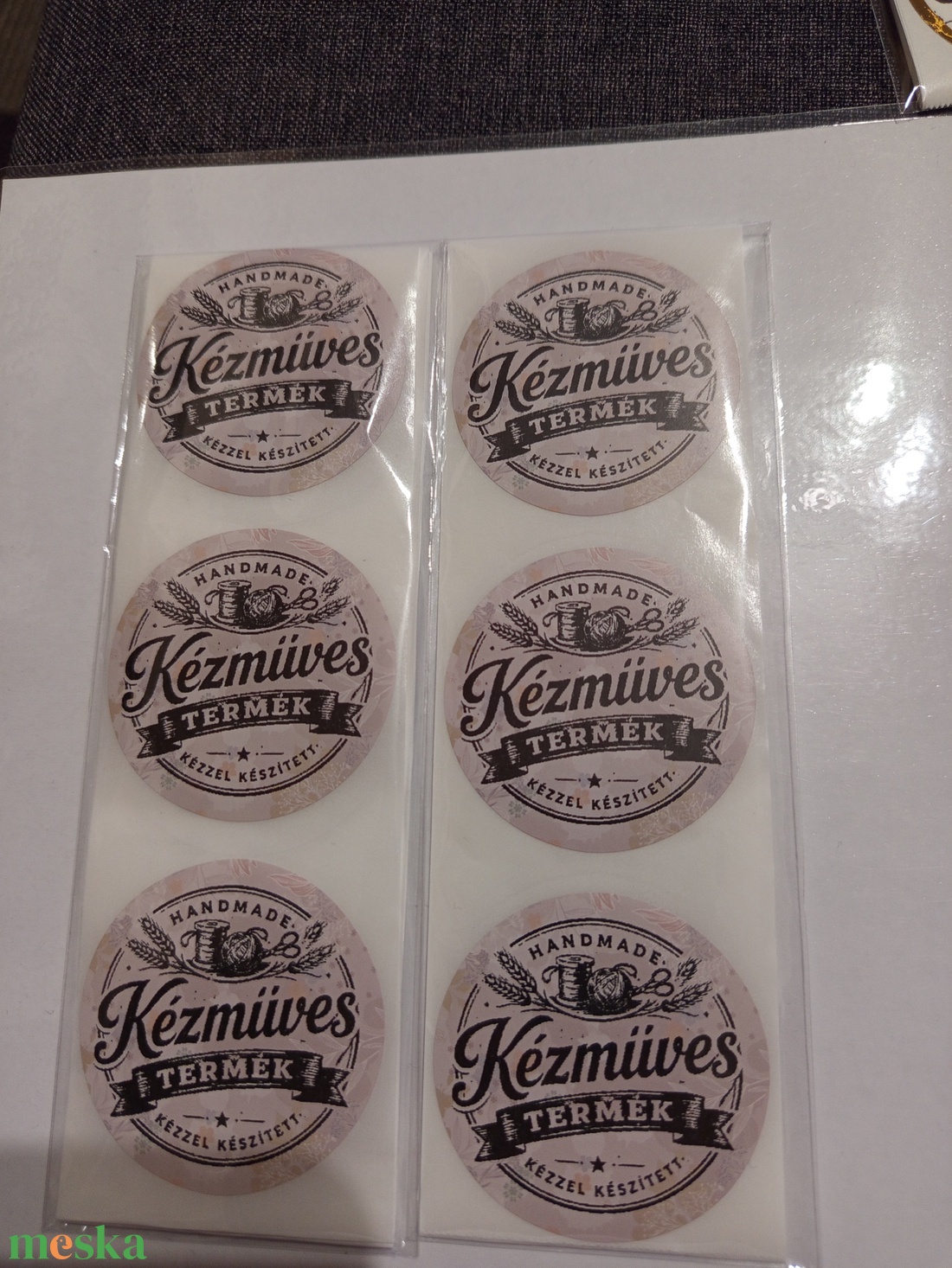 Kézműves Termék feliratú matrica  - otthon & életmód - papír, írószer - matrica, matrica csomag - Meska.hu