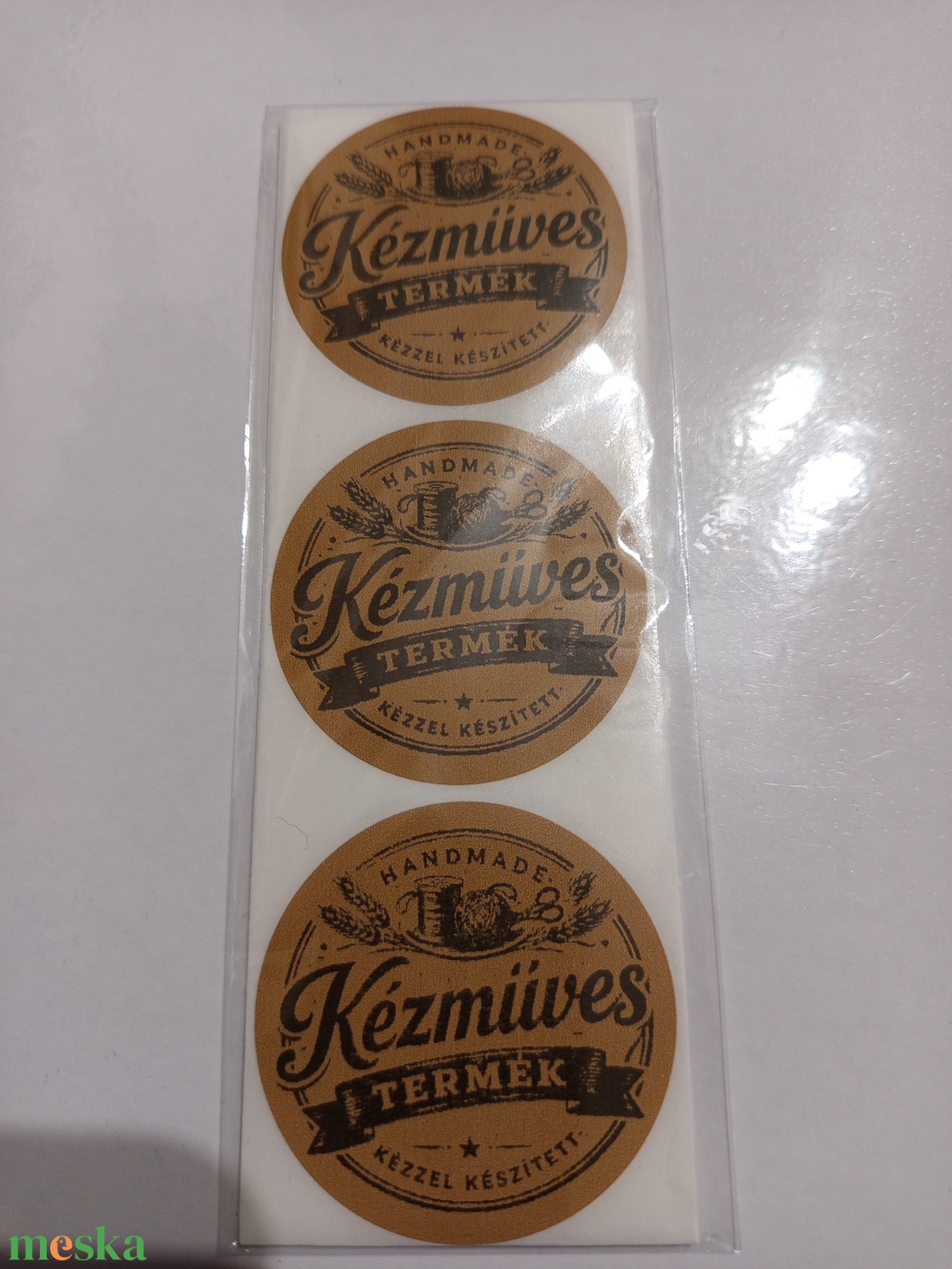 Kézműves termék feliratú matrica  - otthon & életmód - papír, írószer - matrica, matrica csomag - Meska.hu