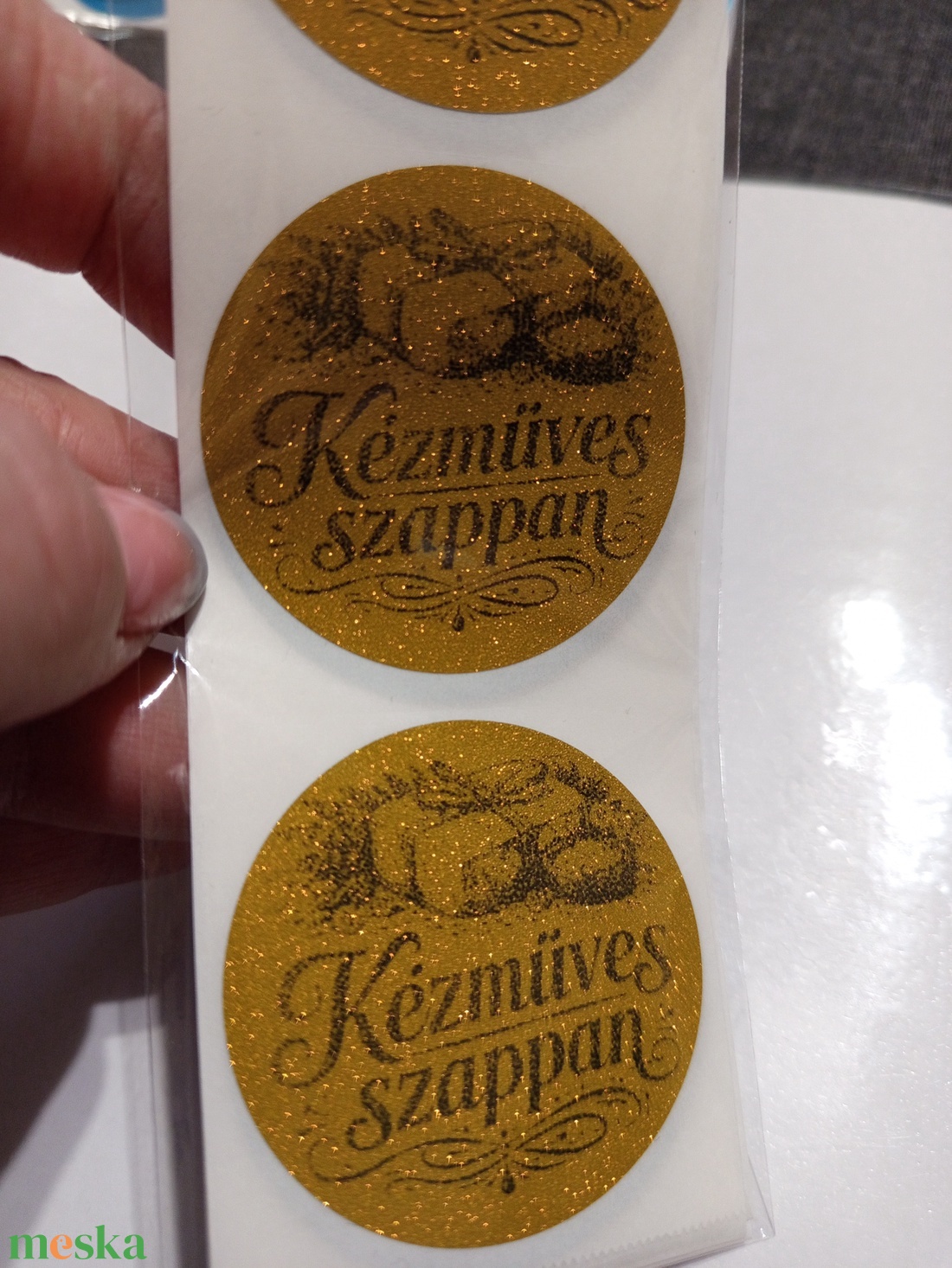 Kézműves Szappan feliratú matrica  - otthon & életmód - papír, írószer - matrica, matrica csomag - Meska.hu