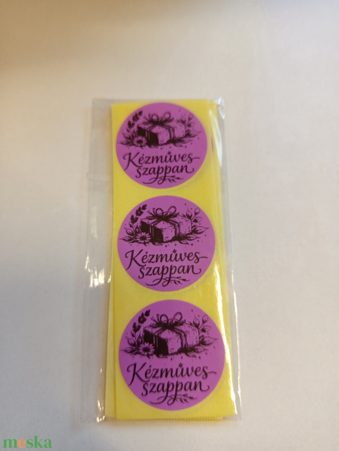 Kézműves szappan feliratú matrica. - kellékek & szerszámok - dekorációs kellékek - matricaív - Meska.hu