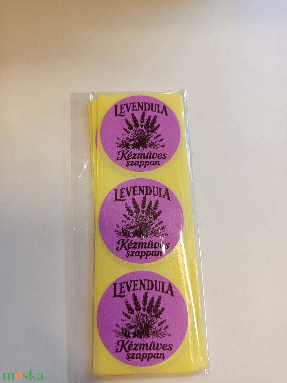 Levendula Kézműves szappan feliratú matrica. - kellékek & szerszámok - dekorációs kellékek - matricaív - Meska.hu
