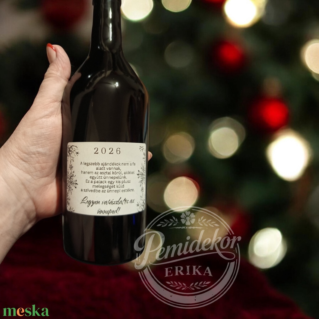 Boros üvegre cimke. - élelmiszer - öntapadós címke - Meska.hu