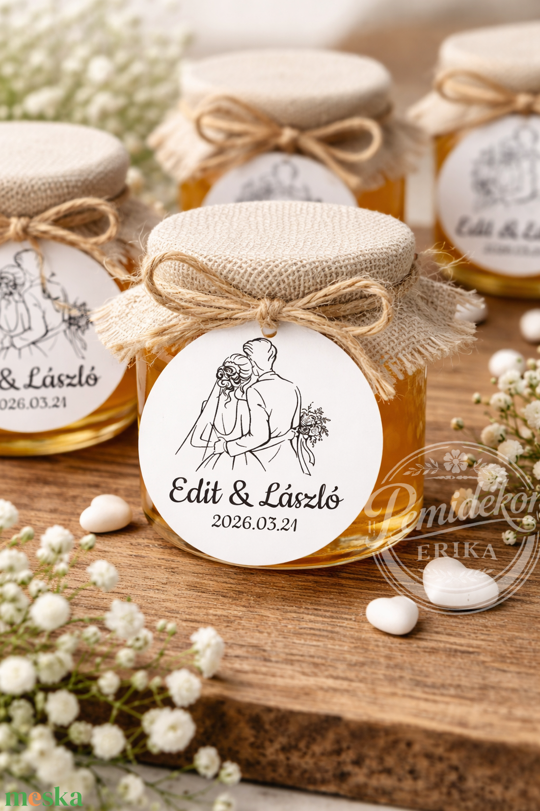 Egyedi, VÍZÁLLÓ Esküvői Köszönetajándék Matrica (5 cm.). - esküvő - emlék & ajándék - nászajándék - esküvői pénzátadó boríték, kártya - Meska.hu