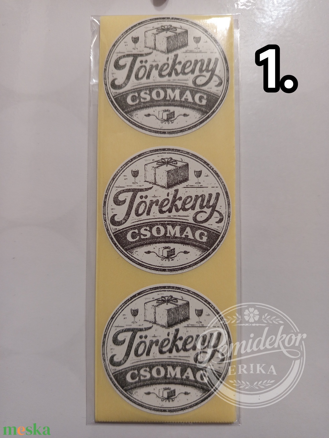 Törékeny csomag feliratú matrica  - kellékek & szerszámok - dekorációs kellékek - matricaív - Meska.hu