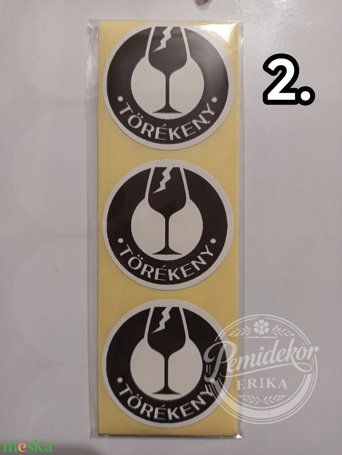 Törékeny  feliratú matrica  - kellékek & szerszámok - dekorációs kellékek - matricaív - Meska.hu