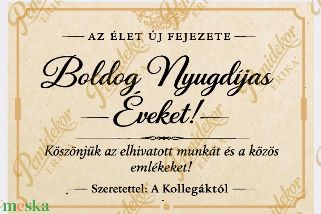 Elegáns Személyre Szabott Boroscímke (Vízálló) - esküvő - emlék & ajándék - köszönőajándék - Meska.hu