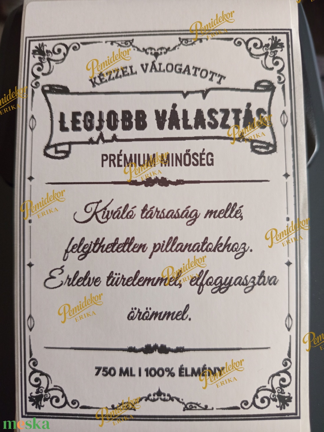 Prémium Üvegcímkék Borhoz, Whiskyhez - kellékek & szerszámok - dekorációs kellékek - matricaív - Meska.hu
