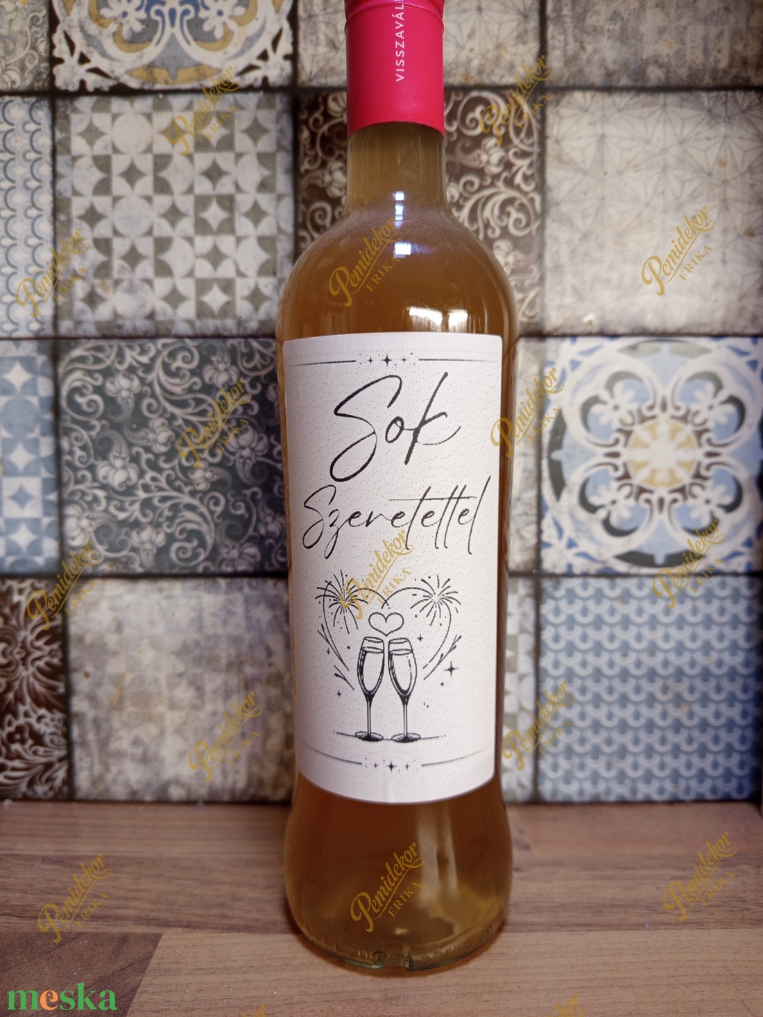 Prémium Üvegcímkék Borhoz, Whiskyhez - kellékek & szerszámok - dekorációs kellékek - matricaív - Meska.hu