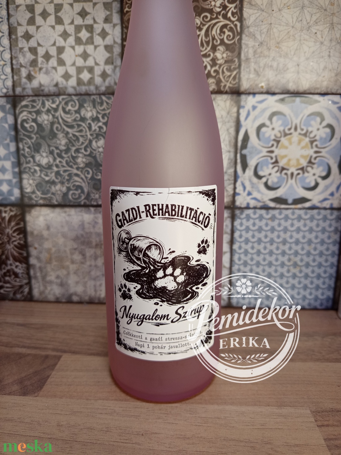 GAZDI-REHABILITÁCIÓ � Nyugalom Szirup � Túlélőkészlet minden állatbarátnak! Matrica. - otthon & életmód - konyhafelszerelés, tálalás - italos kellékek - boros díszdoboz - Meska.hu