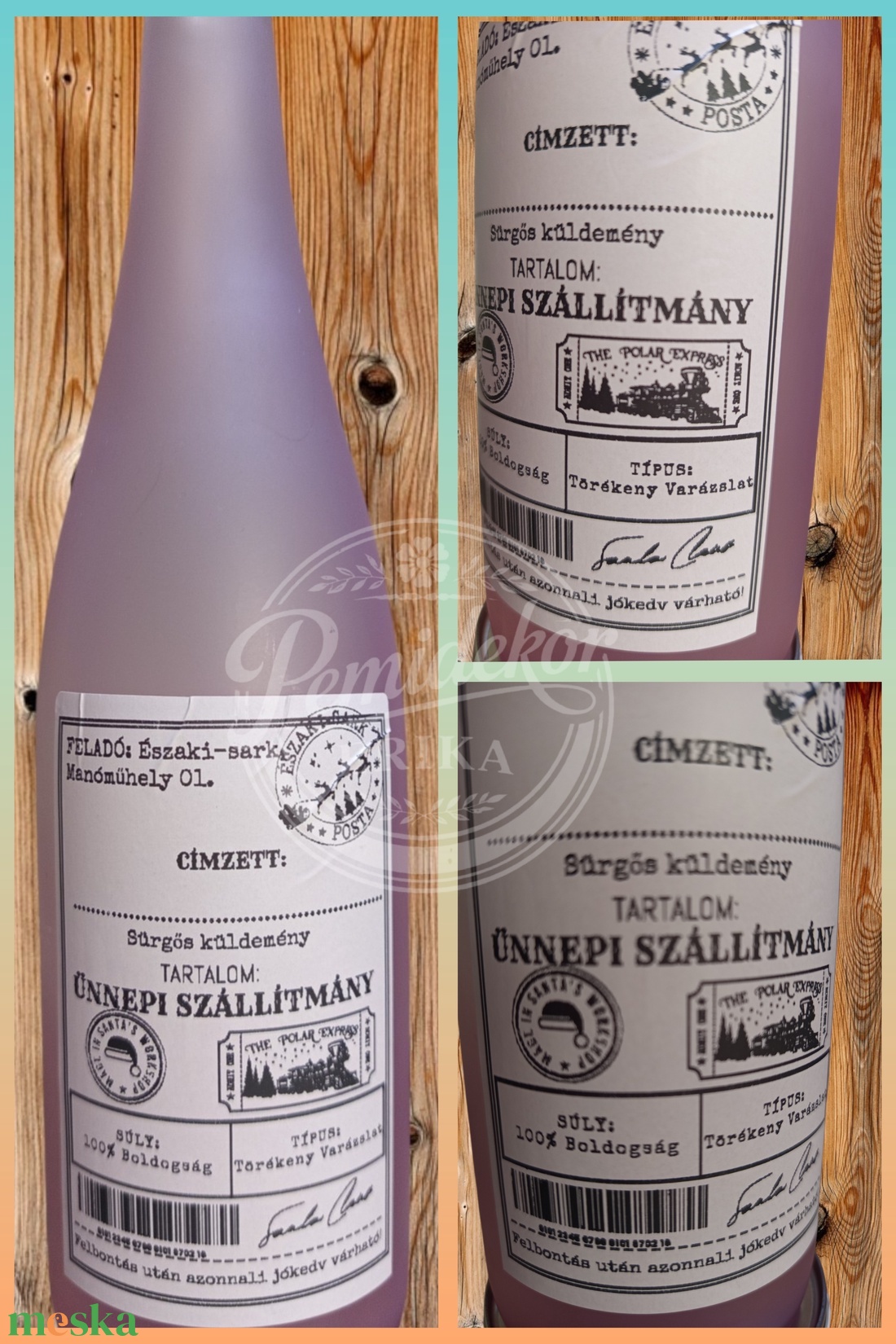 Északi-sarki Posta � Saját tervezésű Ünnepi Címke - karácsony - karácsonyi ajándékozás - karácsonyi ajándékcsomagolás - Meska.hu