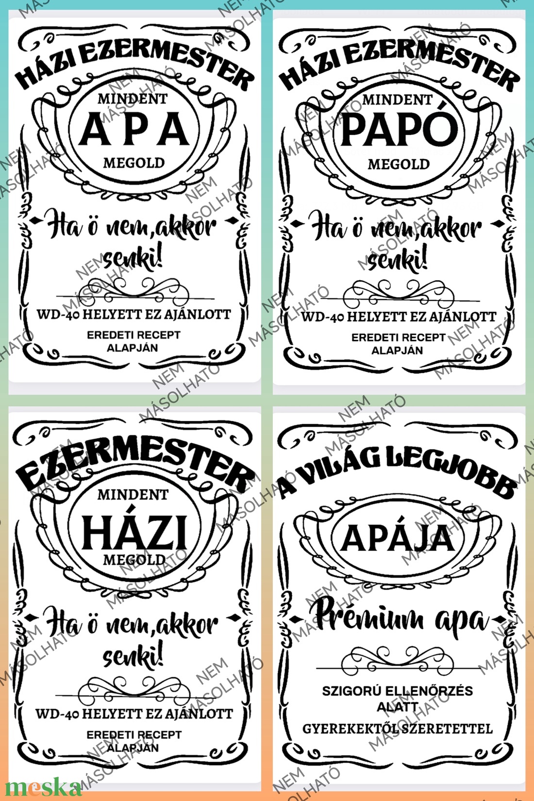 Egyedi whisky italcímke-(Áztatás nélkül!) - élelmiszer - öntapadós címke - Meska.hu