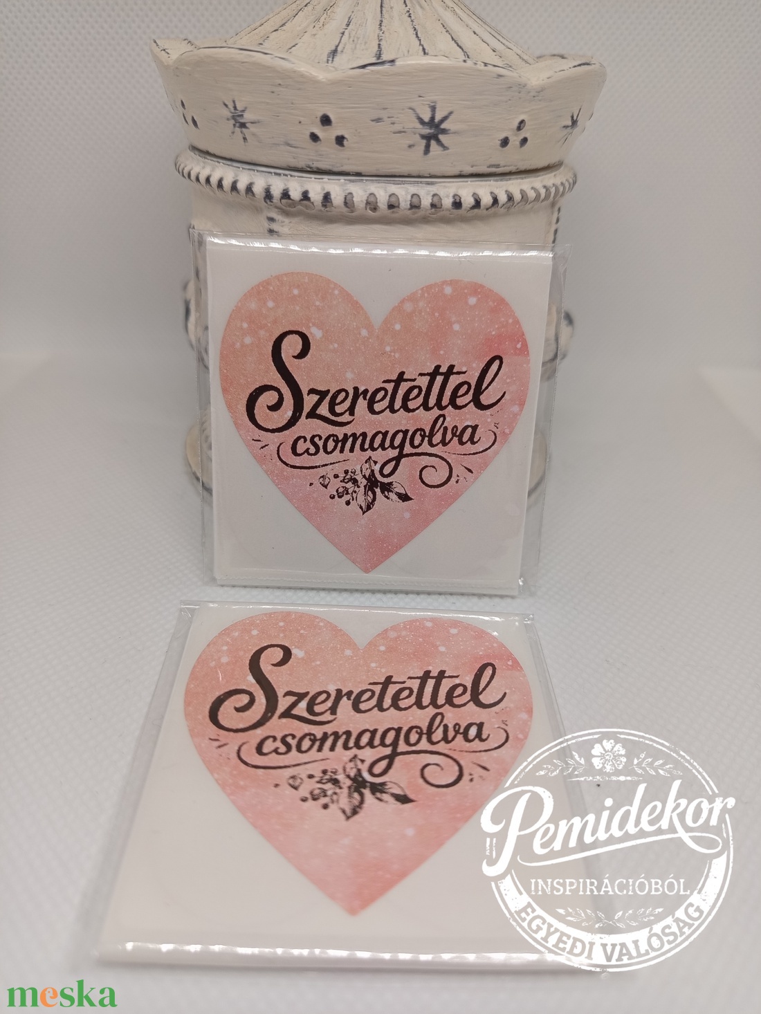Szeretettel csomagolva matrica csomag  - kellékek & szerszámok - dekorációs kellékek - matricaív - Meska.hu