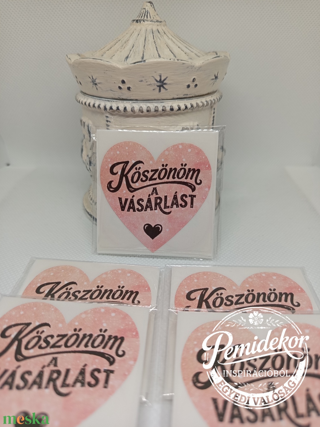 Köszönöm a vásárlást matrica csomag  - kellékek & szerszámok - dekorációs kellékek - matricaív - Meska.hu