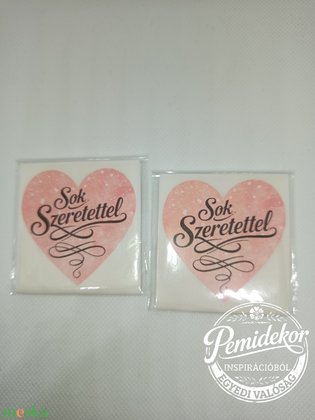 Sok Szeretettel matrica csomag  - kellékek & szerszámok - dekorációs kellékek - matricaív - Meska.hu