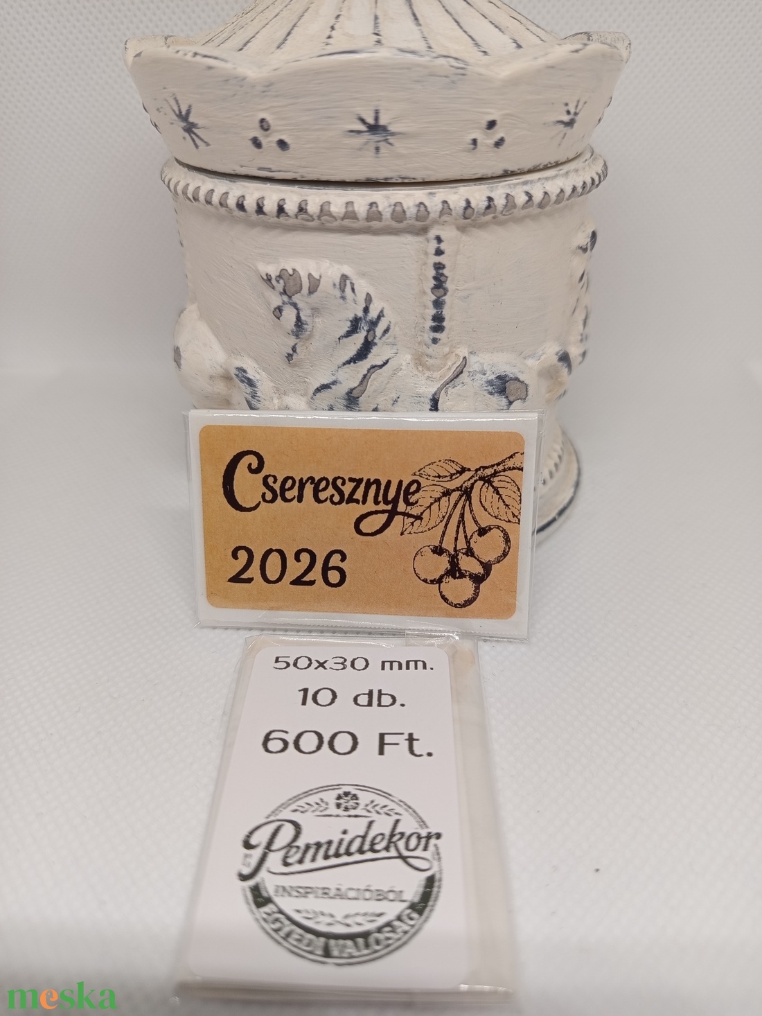 Cseresznye feliratú matrica csomag  - kellékek & szerszámok - dekorációs kellékek - matricaív - Meska.hu