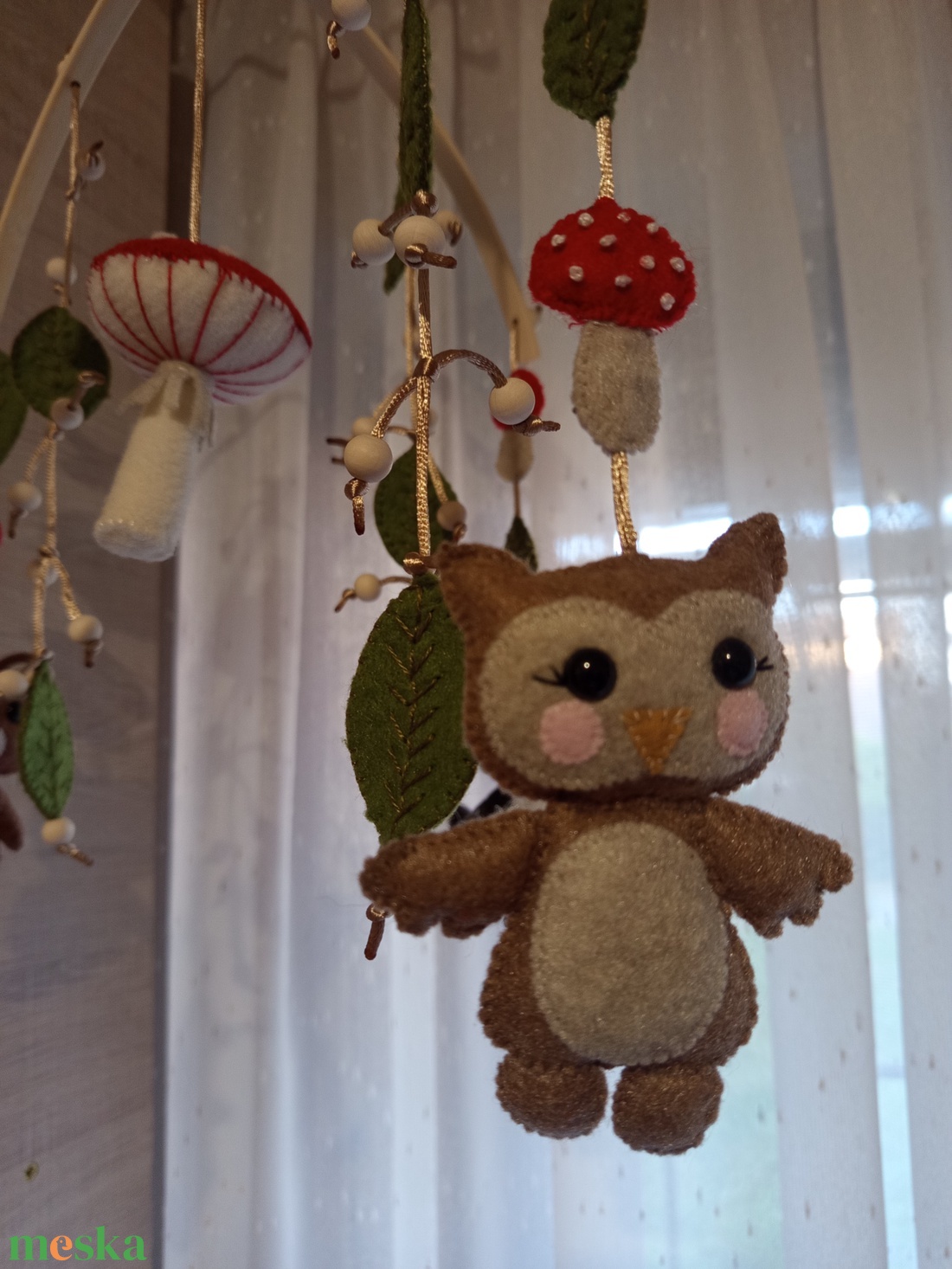Erdei kiságyforgó, babaforgó  - baba - mama - baba játékok - kiságyforgó - Meska.hu