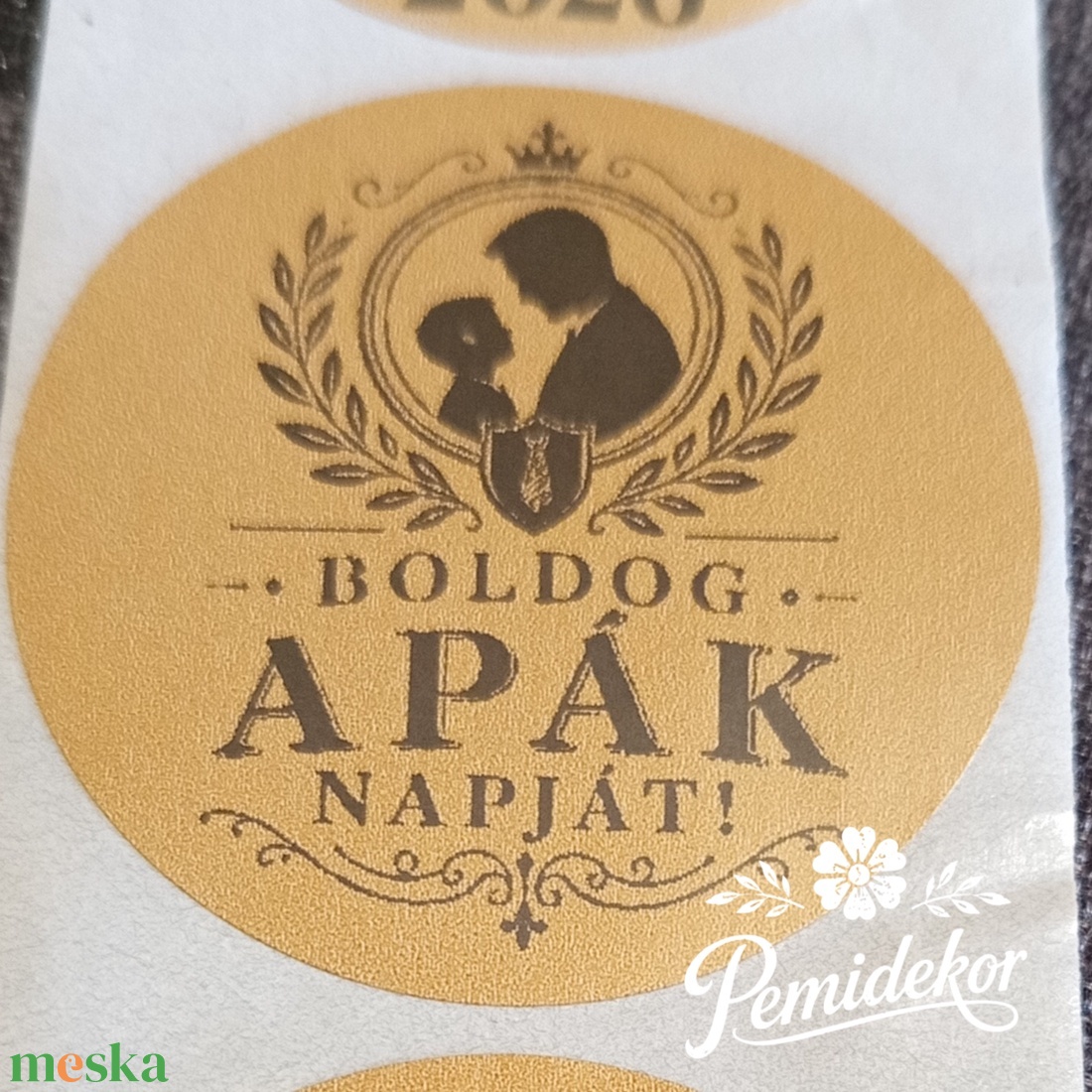 Boldog Apák Napját matrica  - otthon & életmód - papír, írószer - matrica, matrica csomag - Meska.hu