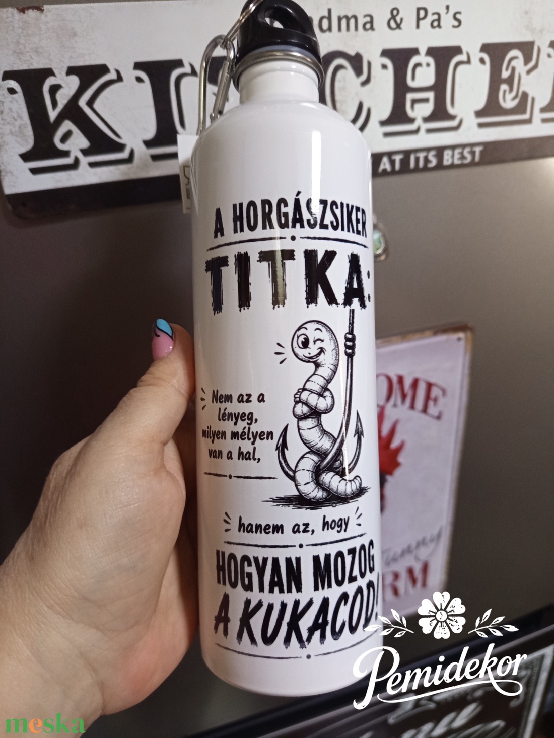 750 ml. Rozsdamentes kulacs  - otthon & életmód - konyhafelszerelés, tálalás - italos kellékek - kulacsok - Meska.hu