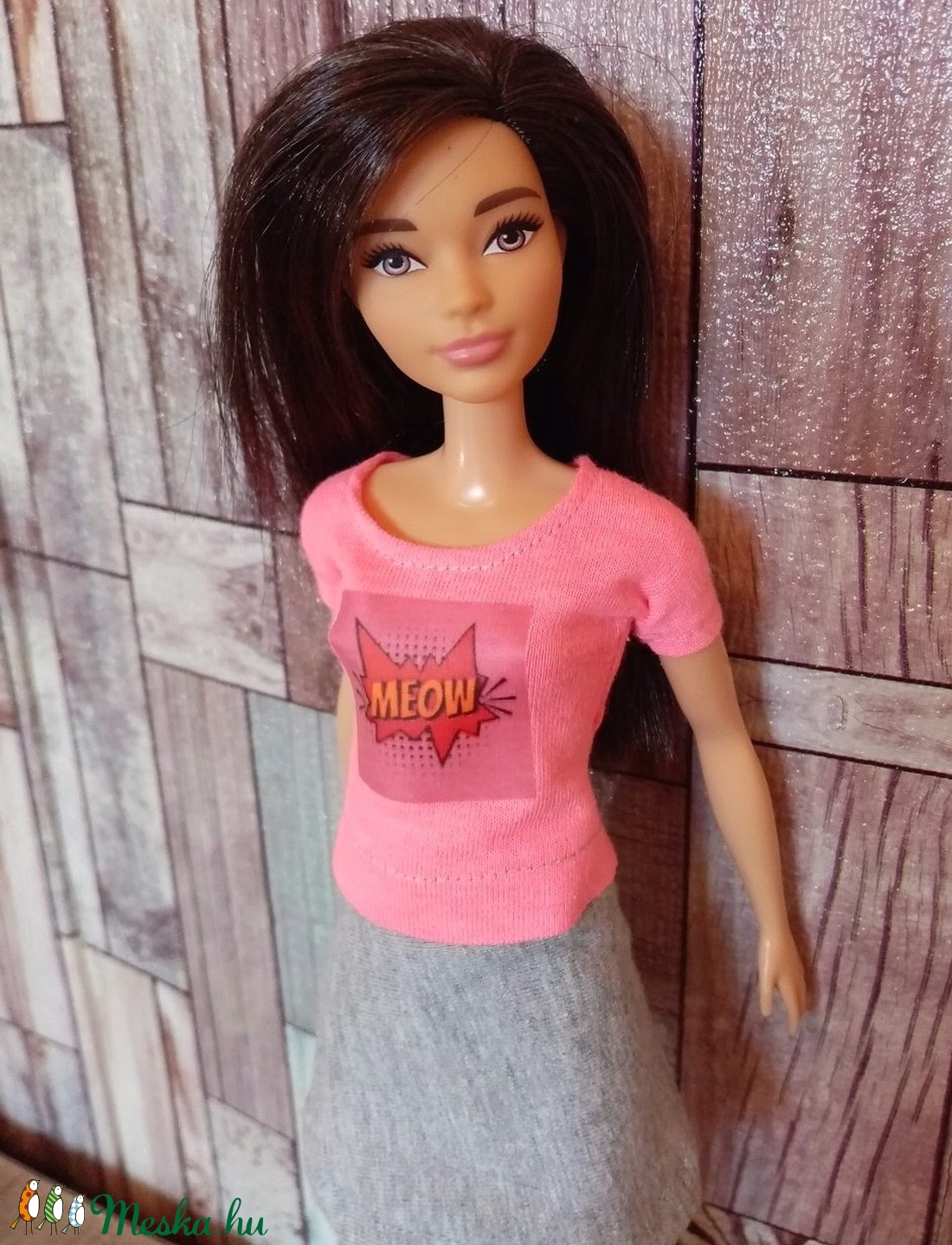 Barbie póló szoknyával - játék & sport - baba & babaház - babaruha, babakellék - Meska.hu