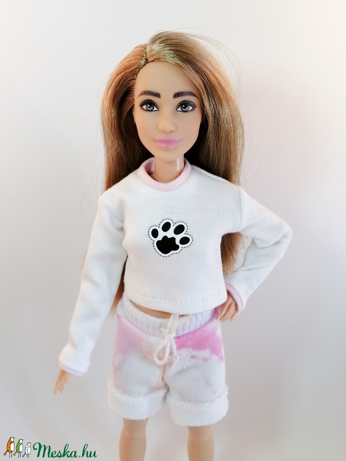 Barbie hosszú ujjú felsőrész  - játék & sport - baba & babaház - babaruha, babakellék - Meska.hu