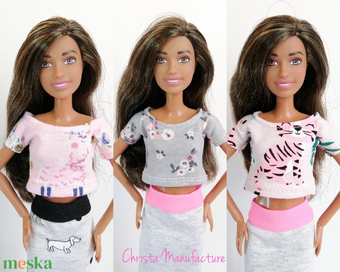 Barbie póló Made to Move babára - játék & sport - baba & babaház - barbie ruhák - Meska.hu