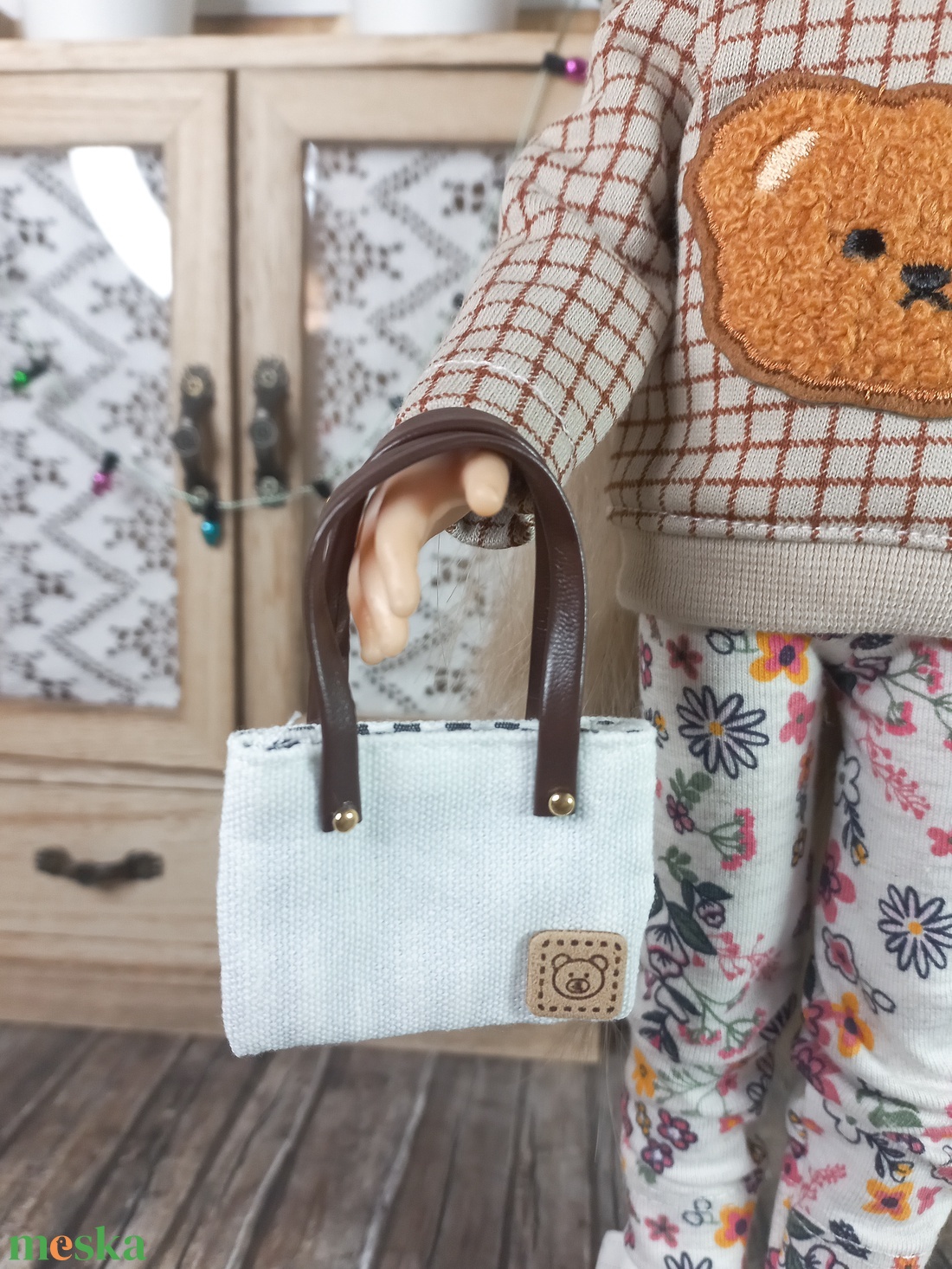 Játékbaba táska, macis - játék & sport - baba & babaház - babaruha, babakellék - Meska.hu