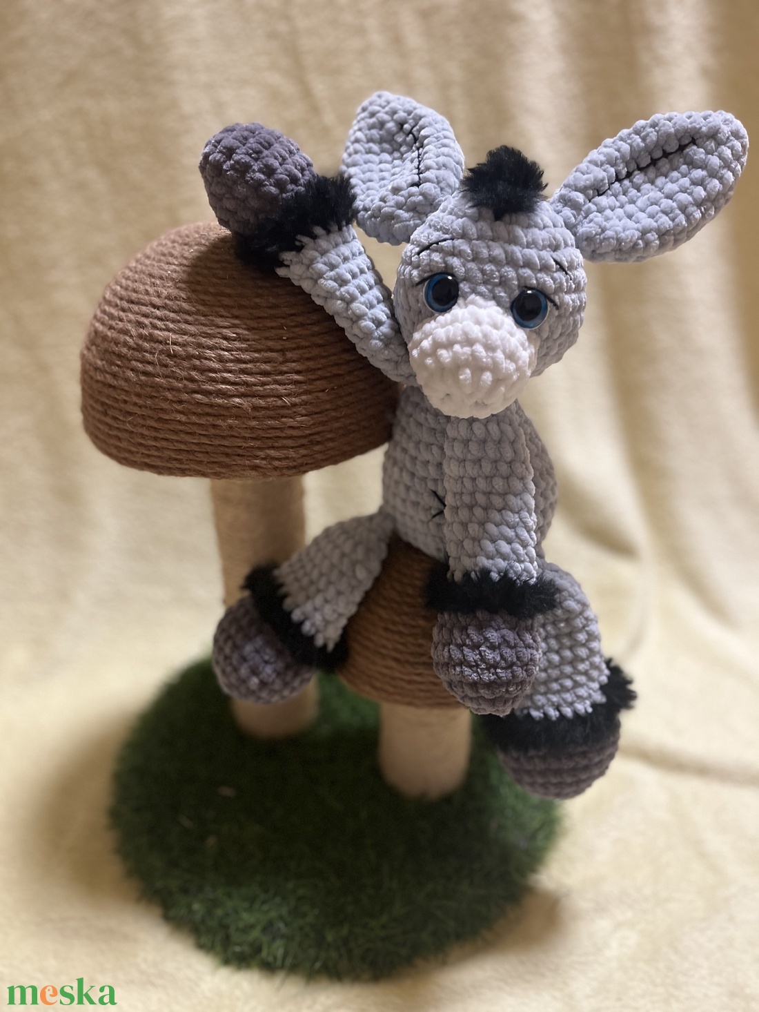 Amigurumi Horgolt csacsi, szamár - játék & sport - plüssállat & játékfigura - más figura - Meska.hu